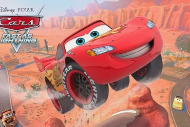 Disney Pixar Cars: Fast As Lightning   Lightning McQueen Vs Mater ...