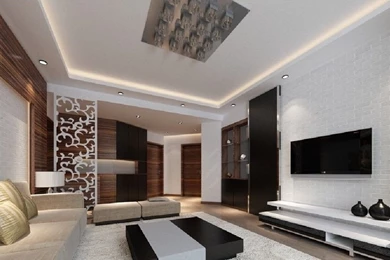 Living Room Design With Wallpapers