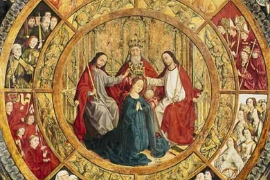 Coronation Of Mary By The Holy Trinity   Französisch Handschrift ...