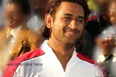 Smiling MS Dhoni New Wallpapers