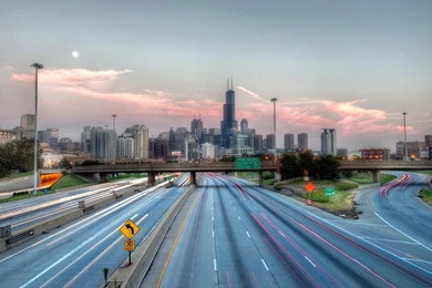 Download Wallpapers 1920x1080 Chicago, Usa, Highway, Road, Hdr Full ...