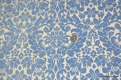 1970's Blue Flocked Vintage Wallpapers By RetroWallpapers On Etsy