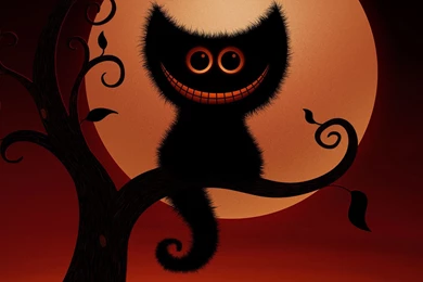 Spooky Cheshire Cat Wallpapers   Digital Art Wallpapers