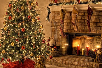 Christmas Tree With Lights HD Wallpapers Free Download Archives ...