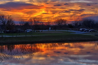 Dark Orange Sunset HD Desktop Wallpapers : Widescreen : High ...