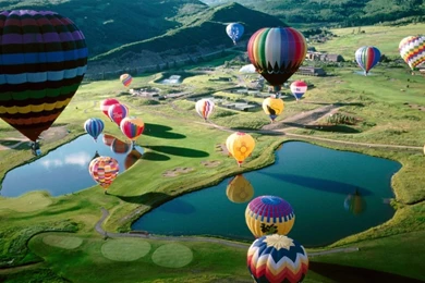1366x768 Balloon Festival Desktop PC And Mac Wallpapers