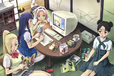 Sakura,hinata,tenten And Ino Naruto Girls Wallpapers (25361781 ...