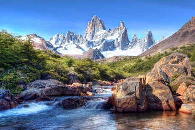 2880x1800 Mountain River Patagonia Wallpapers