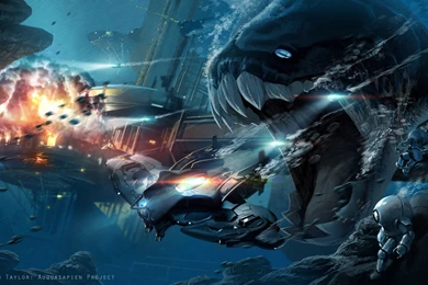 Monsters, Deep Sea, Science Fiction, Artwork, Underwater :: Wallpapers