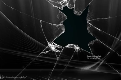 Warnin, Vista, Black, Broken, Background, Art, Somrat (