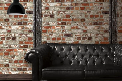 Muriva Just Like It Red Brick Wooden Beam Faux Effect Wallpapers J71508