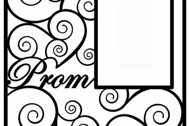 Prom Scrapbooking Die Cut Overlay