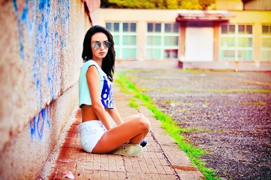 Download Wallpapers Fashion, Girl, Ikoseomer, Model, Nike, Portrait ...