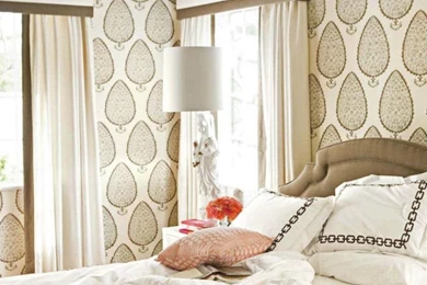 Large Scale Leaf Pattern Wallpapers   Interiors By Color