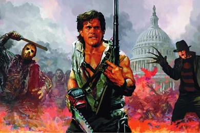 2 Freddy Vs. Jason Vs. Ash HD Wallpapers