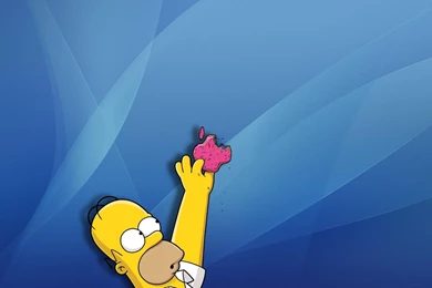 HD 1920x1080 Homer Eats Apple Donut Desktop Wallpaper  Desktop ...