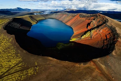 YouWall   Lake Within Volcano Wallpapers   Wallpaper,wallpapers ...