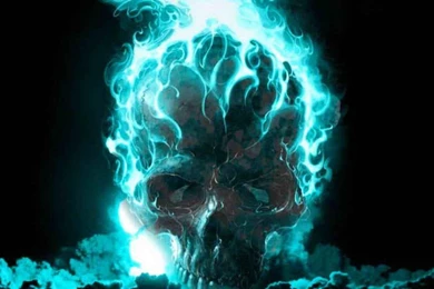 BLUE FLAMES WALLPAPER (