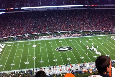 Sanford Stadium Section 608 Row 9 Seat 19   Georgia Bulldogs Vs ...