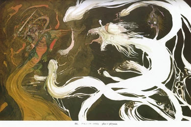 Yoshitaka Amano Artwork Dragons Wallpapers (