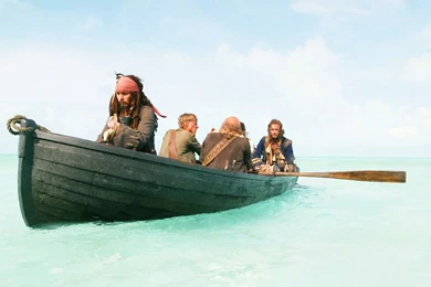 Captain Jack Sparrow Jack Davenport Johnny Depp Pirates Of The ...