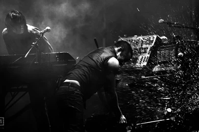 Nine Inch Nails Black And White Guitars Smash