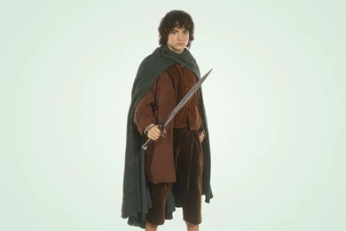 Elijah Wood, Sword, Frodo Baggins, A Light Background, Lord ...