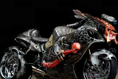 Download Wallpapers 1920x1080 Tuning, Sport Bike, Airbrush, Design ...