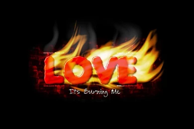 Love On Fire   The Word 'Love' On Fire   Love Wallpapers And Love ...
