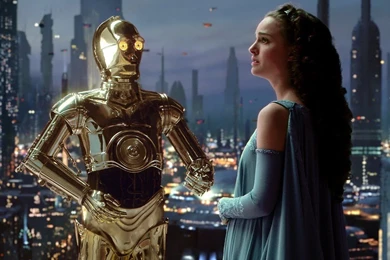 My Free Wallpapers   Star Wars Wallpapers : Amidala And C 3PO