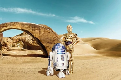 Star Wars R2D2 & C3PO Wallpapers   368 X 254 Cm