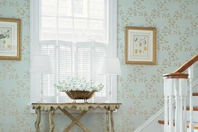 Wallpapered Entryways   Home Decoration Ideas