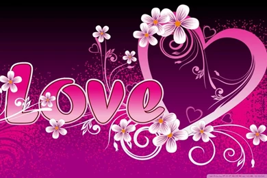 Pink Love HD Desktop Wallpapers : Widescreen : High Definition : Mobile