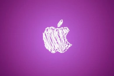 iPhone 5 Wallpapers: Apple Logo Neon Purple South Beach Style ...