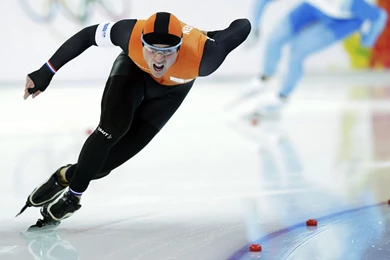 Winner Of The Silver Medal In The Discipline Of Speed Skating Jan ...