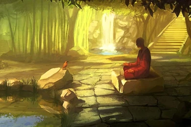 Meditation Music: Meditating Buddhist With Peaceful Wallpapers ...