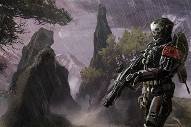 Bungie.net : The Gallery : (Dual Monitor Wallpaper) Reach