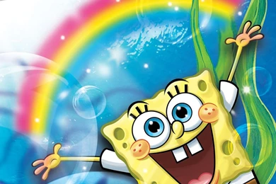 Rainbow Spongebob Squarepants Happy Wallpapers