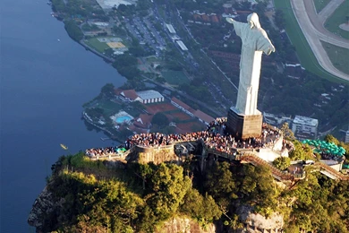 Statue Of Christ The Redeemer Rio De Janeiro Brazil
