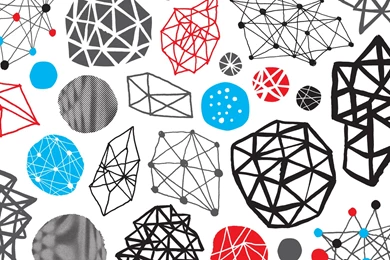 Download Wallpapers 2560x1600 Blue, Black, Red, White, Shape ...