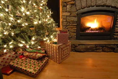 Christmas Fireplace Backgrounds   Wallpapers Cave