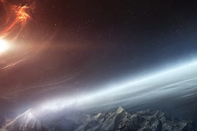 Triple Monitor Multi Screen Multiple Space Espace Etoiles Stars ...