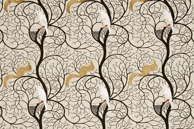 Squirrel & Dove By Sanderson : Wallpapers Direct