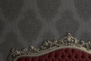 Direct Damask Motif Pattern Glitter Textured Vinyl Wallpapers J23610