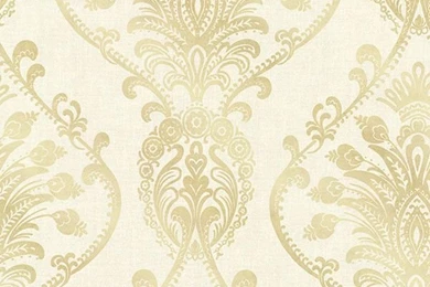 Noble Cream Ornate Damask Wallpapers From The Avalon Collection By ...
