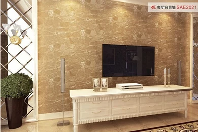 Vintage 3D Wallpapers Modern Pattern Simulation Stone Restaurant TV ...