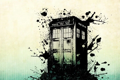 Download 1366x768 TARDIS Ink Wallpapers