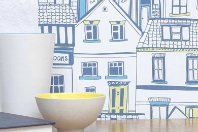 Coastal Cottages Wallpapers By Jessica Hogarth Designs ...