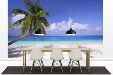 Dining Room Ideas With Beach Mural   Wallpapers Mural Ideas   13284