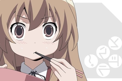 Taiga Aisaka Eating In Toradora! HD Desktop Wallpapers : Widescreen ...